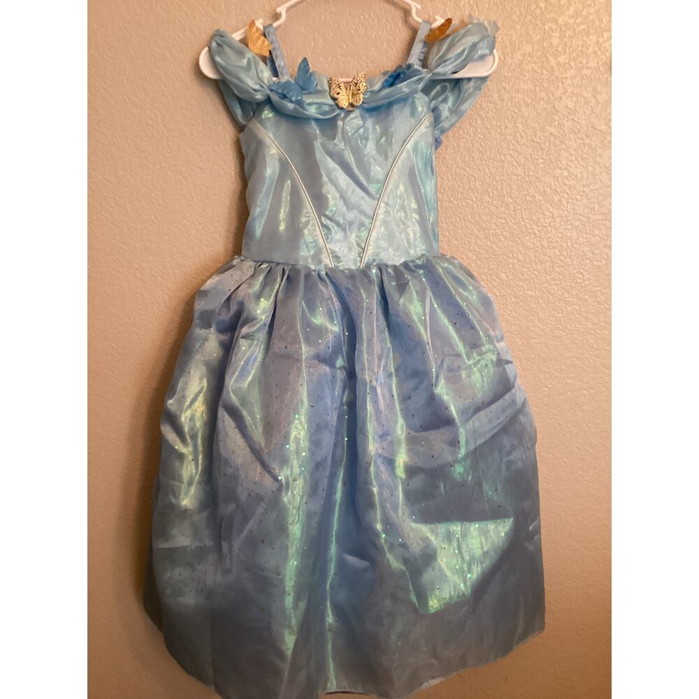 NWT Disney Park Cinderella Live Action Butterfly Dress-up Ballgown Costume S 7/8